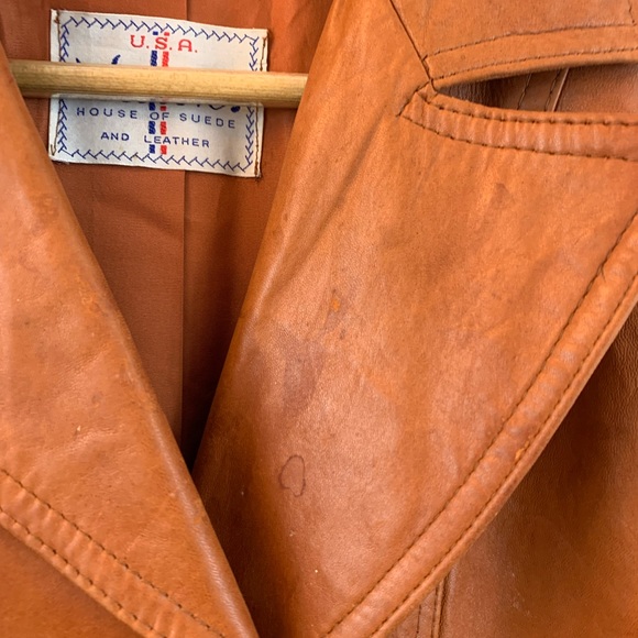Vintage 90s western leather blazer - Picture 8 of 13